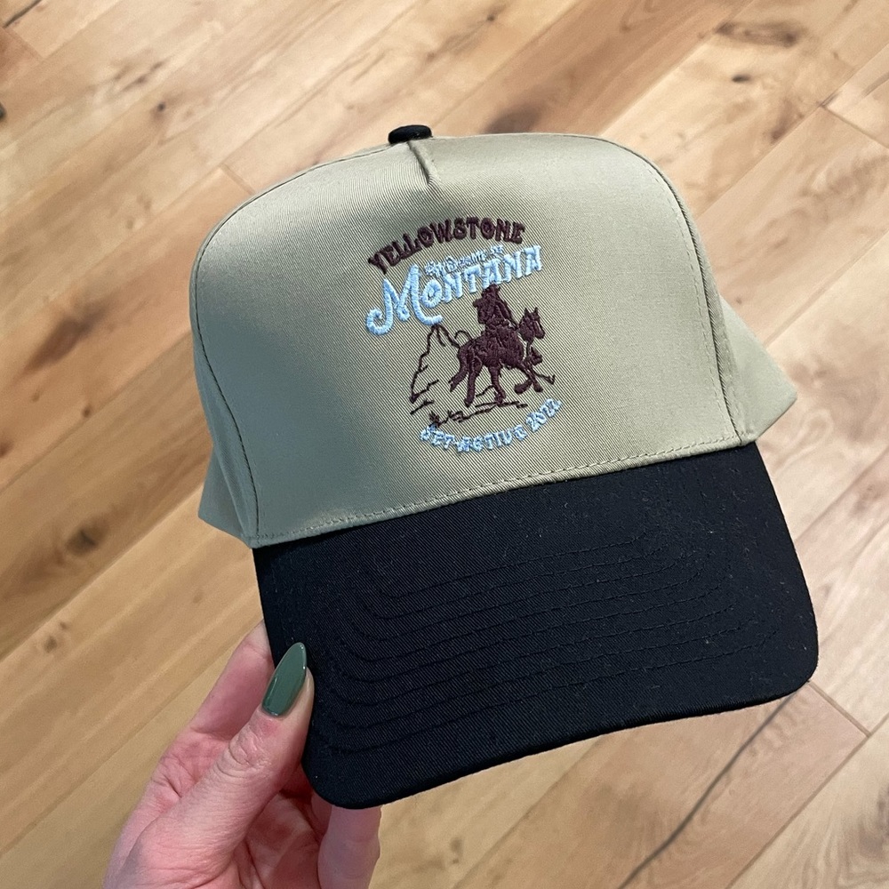 SET Active Two-Tone Cap in Black and Tan